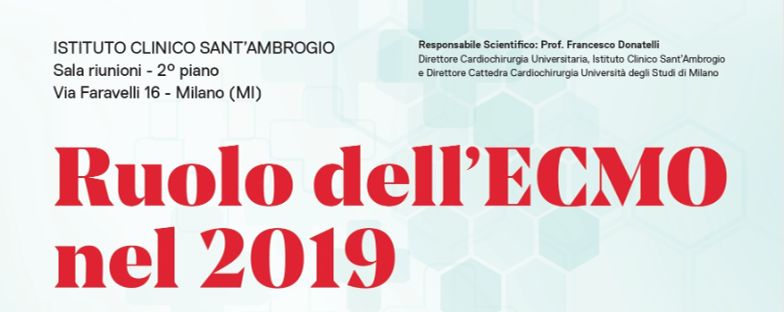 Corso “Ruolo dell’ECMO nel 2019”